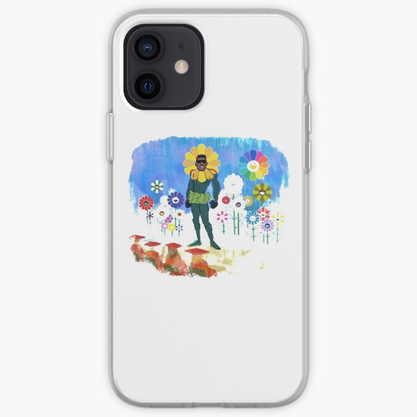 blue flowers people iPhone Soft Case