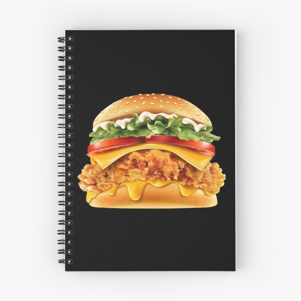 Item preview, Crispy Chicken Burger With Melted Cheese designed and sold by Alicia Chee.