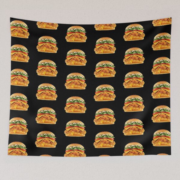 Item preview, Crispy Chicken Burger With Melted Cheese designed and sold by Alicia Chee.