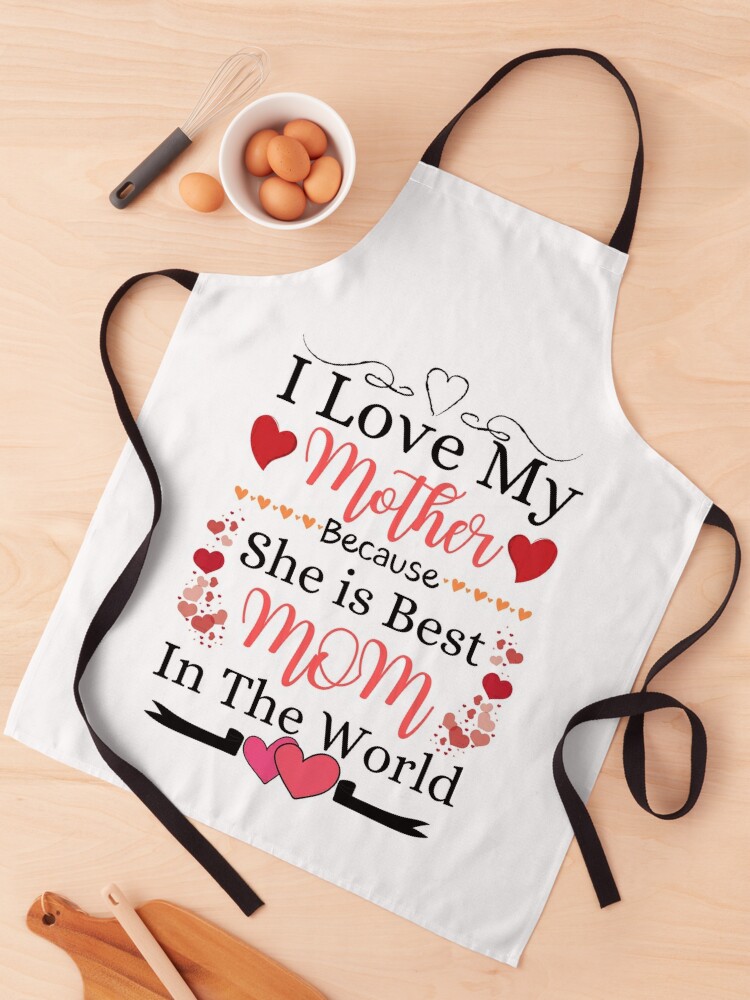 Best Mom Ever Apron, Mothers Day Apron, Best Mom Mothers Day Gift