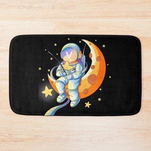 Item preview, Vaccinated Astronaut Fishing Star on the Moon designed and sold by Fine Art California.