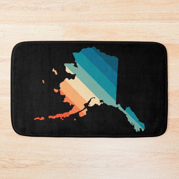 Item preview, Alaska State Retro Map designed and sold by Texterns.
