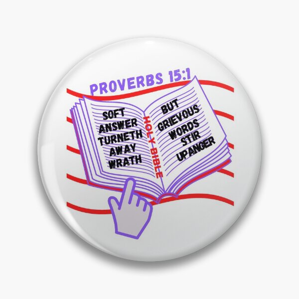 Item preview, Proverbs 15:1 Soft answer turneth away wrath,grievous words stir up anger//2 designed and sold by Mammanation.