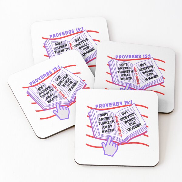 Item preview, Proverbs 15:1 Soft answer turneth away wrath,grievous words stir up anger//2 designed and sold by Mammanation.