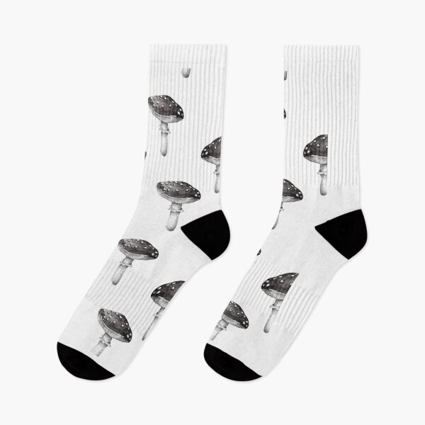 Item preview, Black and White Mushroom Pattern designed and sold by UTMstore.