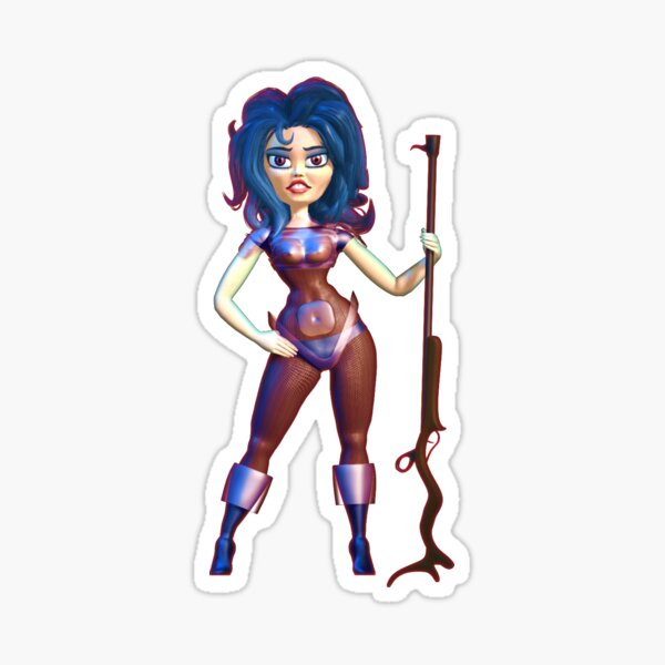 Barbarella Homage Sticker