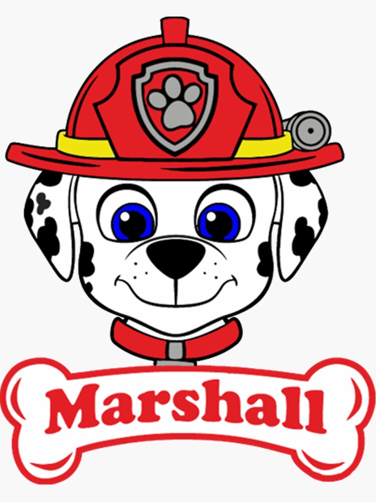 "Marshall Paw Patrol" Sticker for Sale by DorothyLeija Redbubble