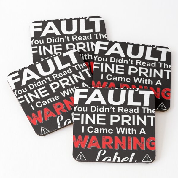 Item preview, I Came With A Warning Label designed and sold by brockmaxwell.