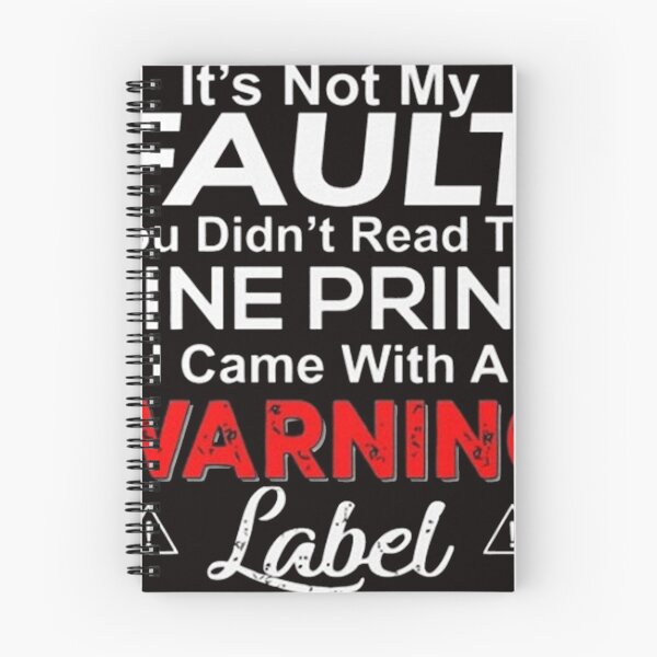 Item preview, I Came With A Warning Label designed and sold by brockmaxwell.