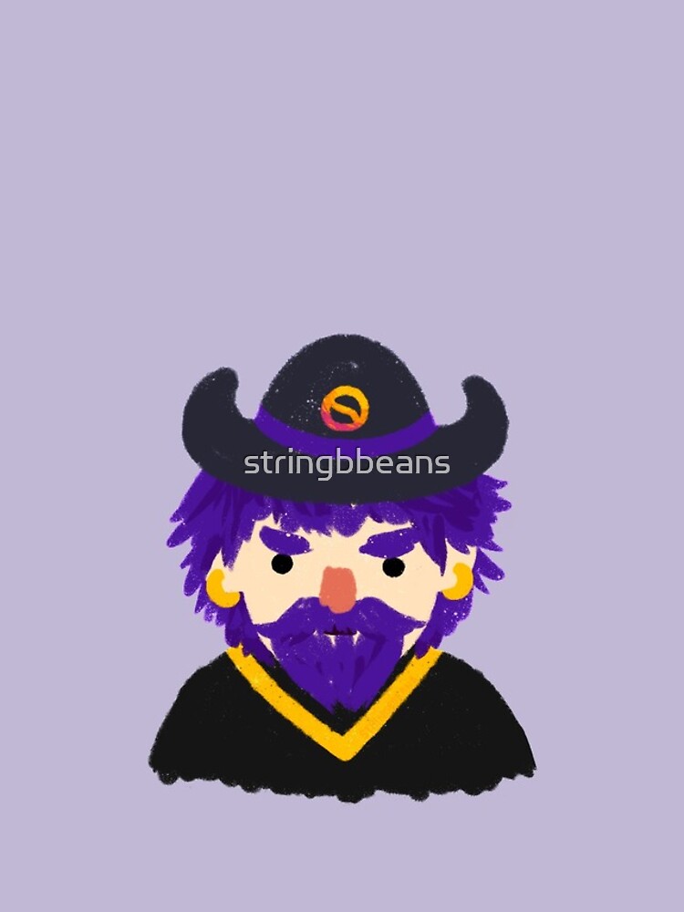 Thumbnail 4 of 4, iPhone Case, Wizard M. Rasmodius from Stardew Valley Sticker designed and sold by stringbbeans.