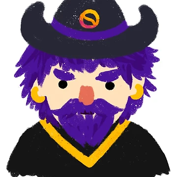 Artwork thumbnail, Wizard M. Rasmodius from Stardew Valley Sticker by stringbbeans