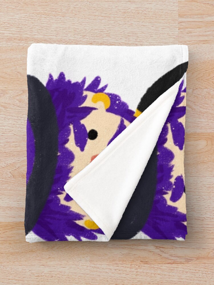Thumbnail 3 of 6, Throw Blanket, Wizard M. Rasmodius from Stardew Valley Sticker designed and sold by stringbbeans.