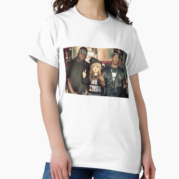 Vista previa del artículo con la obra «Moe Swag con mis colegas», diseñado y vendido por Gangstas with Waifus.