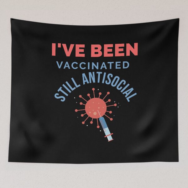 Item preview, Fully vaccinated still antisocial - covid 19 lockdown 2021 designed and sold by mr&mrsmalik malik.