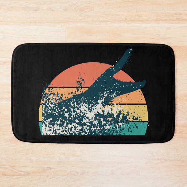 Item preview, Crocodile attack retro sunset designed and sold by Trantor-Tees.
