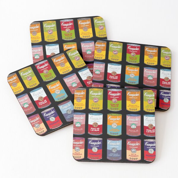 Item preview, Spanish Andy Warhol soups - Sopas Campestre (on black) designed and sold by Groenendijk.