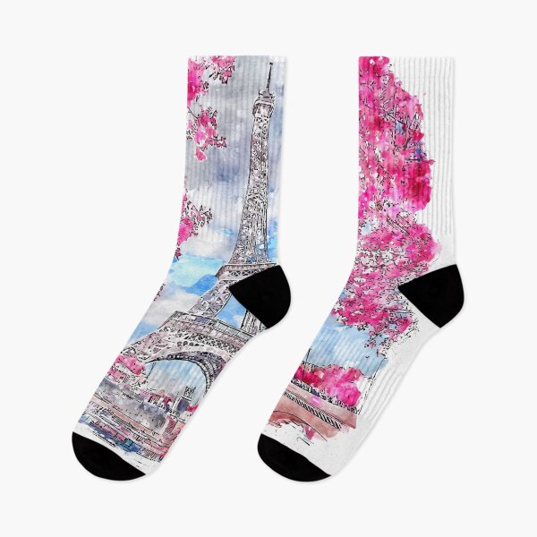 Item preview, Bougainvillea View of Eiffel Tower Paris France designed and sold by VerboShop.