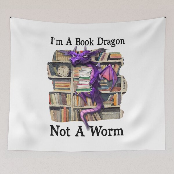 Item preview, I'M A BOOK DRAGON NOT A WORM designed and sold by GPTrending.