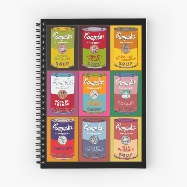 Item preview, Spanish Andy Warhol soups - Sopas Campestre (with colors) designed and sold by Groenendijk.