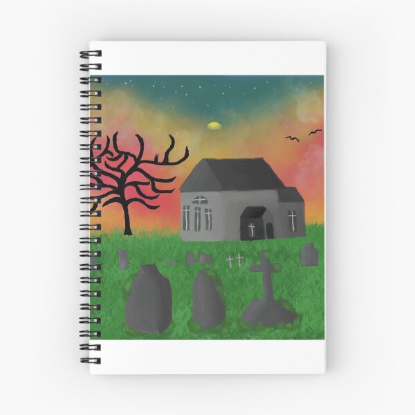 Item preview, Spooky graveyard  designed and sold by oddandcurios.