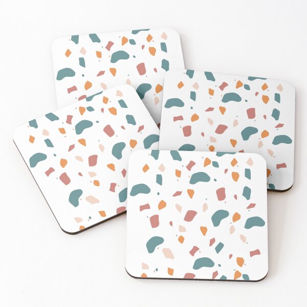Item preview, Terrazzo Print - Turquoise and Orange designed and sold by ElseyMae.