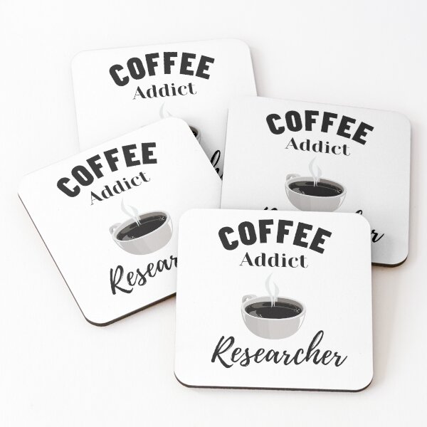 Item preview, Coffee addict Researcher -  Research scholar phd themed gifts (in White) designed and sold by RebelliousRosee.