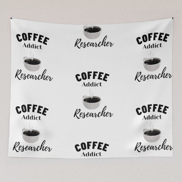 Item preview, Coffee addict Researcher -  Research scholar phd themed gifts (in White) designed and sold by RebelliousRosee.