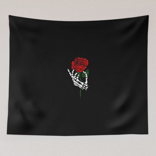 Item preview, Skeleton Hand Holding Rose Tattoo S designed and sold by killingworthhi.
