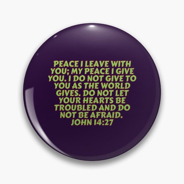 Item preview, Bible Verse John 14:27 designed and sold by Prayingwarrior.