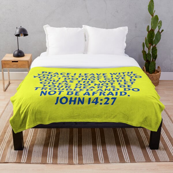 Aperçu de l'œuvre Verset biblique Jean 14:27 créée et vendue par Prayingwarrior.