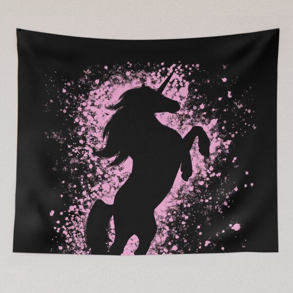 Item preview, Rearing Pink Unicorn Silhouette  designed and sold by Lady-Lilac.