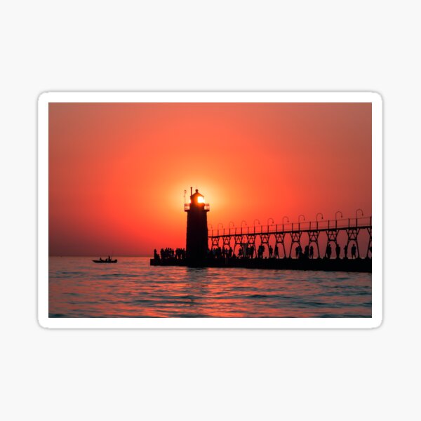 Beacon shinning through dying light Sticker
