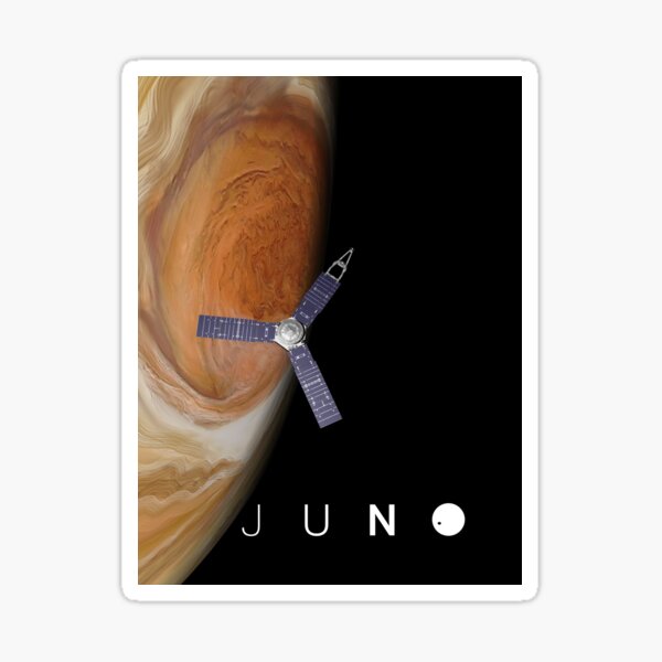 Juno over Great Red Spot Sticker