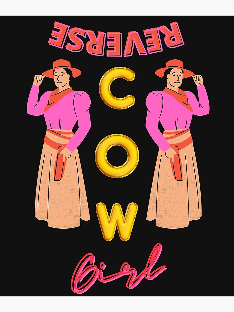 Reverse Cowgirl Poster For Sale By Digitalsantino Redbubble