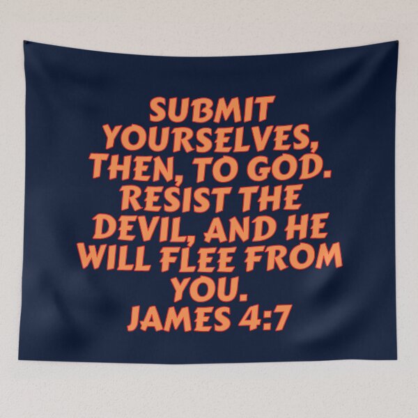 Item preview, Bible Verse James 4:7 designed and sold by Prayingwarrior.