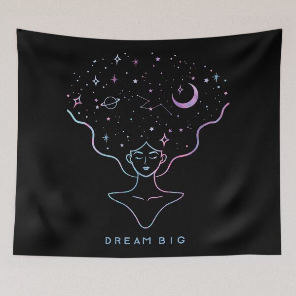 Item preview, Dream big cosmic hair mind designed and sold by Cutees-designs.