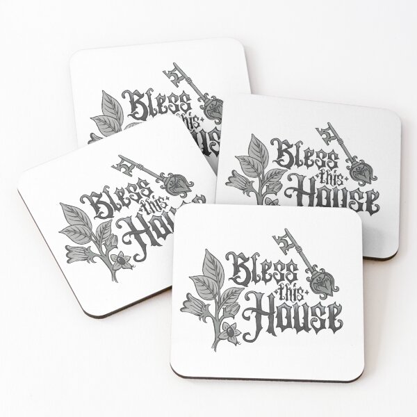 Item preview, Gothic Bless This House - Halloween (No Background) designed and sold by The White Bat.