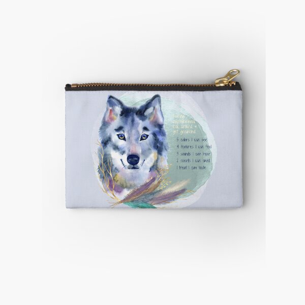 Item preview, Overwhelmed, stop and ground, look around... Mindfulness using the five senses, grounding technique. You will get through this, you are worthy and deserving of care and safety. designed and sold by Orianah.