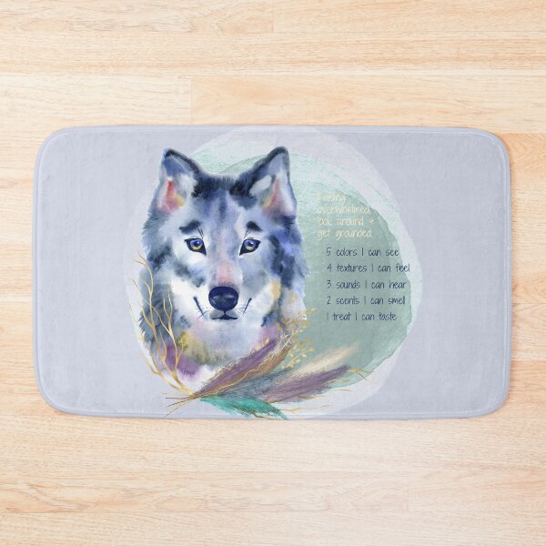 Item preview, Overwhelmed, stop and ground, look around... Mindfulness using the five senses, grounding technique. You will get through this, you are worthy and deserving of care and safety. designed and sold by Orianah.
