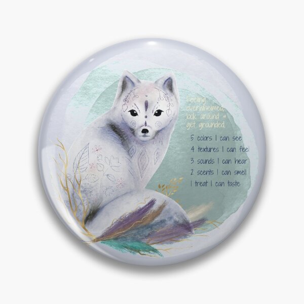 Item preview, Overwhelmed, stop and ground, look around... Mindfulness using the five senses, grounding technique. You will get through this, you are worthy and deserving of care and safety. designed and sold by Orianah.