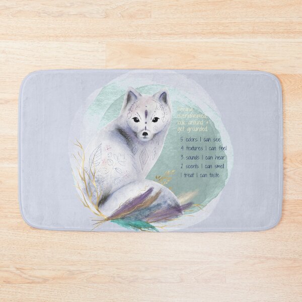 Item preview, Overwhelmed, stop and ground, look around... Mindfulness using the five senses, grounding technique. You will get through this, you are worthy and deserving of care and safety. designed and sold by Orianah.