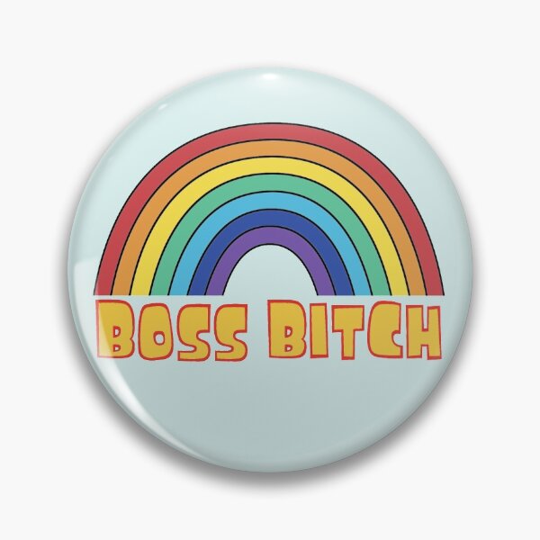 Item preview, The boss bitch - cute rainbow typography designed and sold by SidTastic .