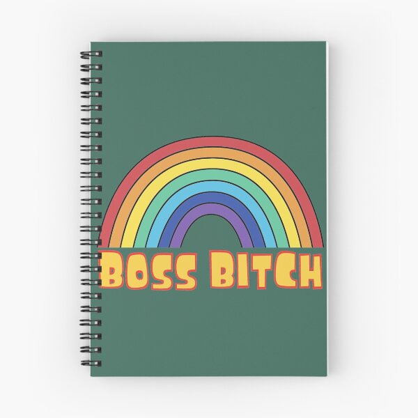 Item preview, The boss bitch - cute rainbow typography designed and sold by SidTastic .