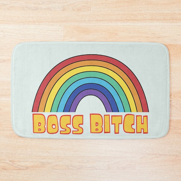 Item preview, The boss bitch - cute rainbow typography designed and sold by SidTastic .