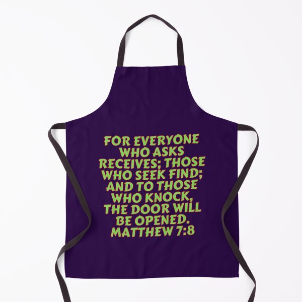 Item preview, Bible Verse Matthew 7:8 designed and sold by Prayingwarrior.