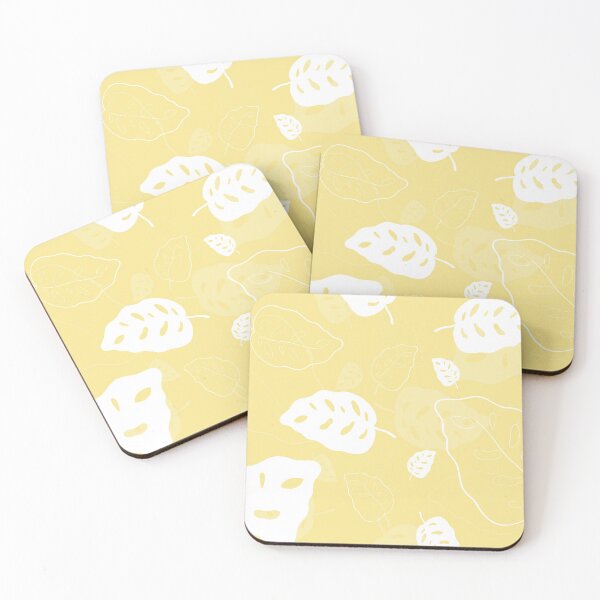 Item preview, White leafs with yellow background  designed and sold by J sora.