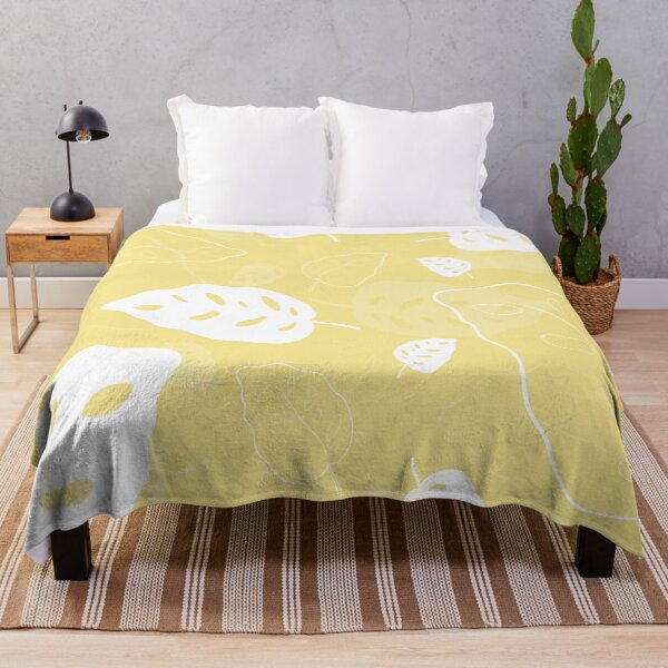 Item preview, White leafs with yellow background designed and sold by J sora.