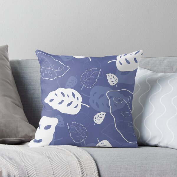 Item preview, White leafs with blue background  designed and sold by J sora.