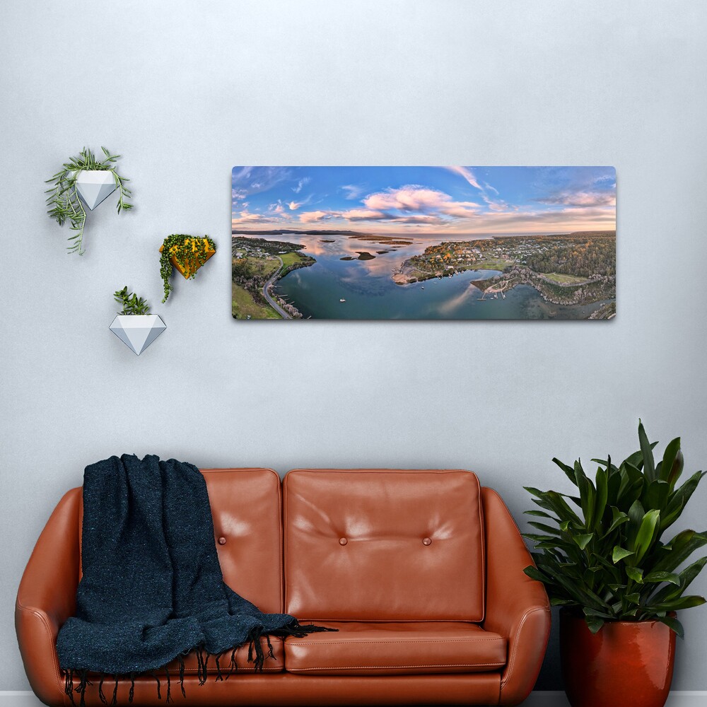 Coulls Inlet Mallacoota Lake 180 Panorama April 2021 Metal Print