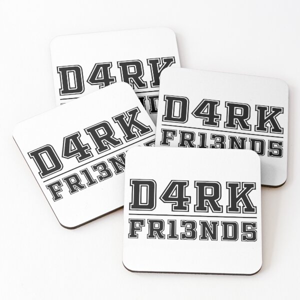 Item preview, Dark Friends; D4RK FR13ND5; designed and sold by StickerApe.